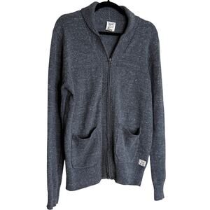 Lucky Brand Sweater Cardigan Men Large Knited Long Sleeve Preppy Dark Academia